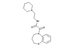 2-(3,4-dihydro-2H-1,5-benzothiazepin-5-yl)-2-keto-N-(2-piperidinoethyl)acetamide