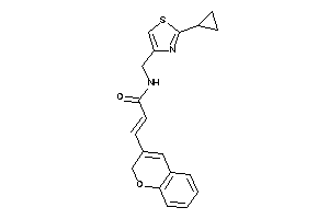 3-(2H-chromen-3-yl)-N-[(2-cyclopropylthiazol-4-yl)methyl]acrylamide