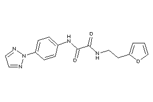 N-[2-(2-furyl)ethyl]-N'-[4-(triazol-2-yl)phenyl]oxamide