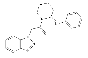 Image of 2-(benzotriazol-1-yl)-1-(2-phenylimino-1,3-thiazinan-3-yl)ethanone