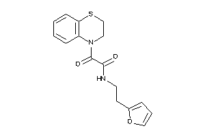 2-(2,3-dihydro-1,4-benzothiazin-4-yl)-N-[2-(2-furyl)ethyl]-2-keto-acetamide