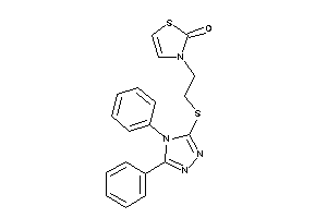 3-[2-[(4,5-diphenyl-1,2,4-triazol-3-yl)thio]ethyl]-4-thiazolin-2-one