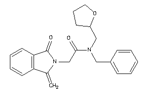 N-benzyl-2-(1-keto-3-methylene-isoindolin-2-yl)-N-(tetrahydrofurfuryl)acetamide