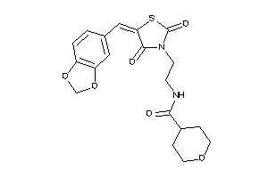 N-[2-(2,4-diketo-5-piperonylidene-thiazolidin-3-yl)ethyl]tetrahydropyran-4-carboxamide