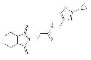 N-[(2-cyclopropylthiazol-4-yl)methyl]-3-(1,3-diketo-3a,4,5,6,7,7a-hexahydroisoindol-2-yl)propionamide