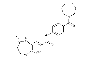 N-[4-(azepane-1-carbonyl)phenyl]-4-keto-3,5-dihydro-2H-1,5-benzothiazepine-7-carboxamide