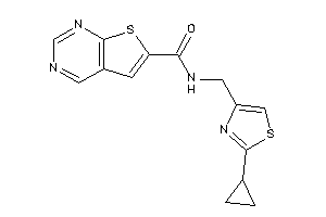 N-[(2-cyclopropylthiazol-4-yl)methyl]thieno[2,3-d]pyrimidine-6-carboxamide