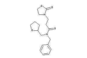 N-benzyl-3-(2-ketothiazolidin-3-yl)-N-(tetrahydrofurfuryl)propionamide