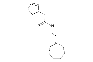 N-[2-(azepan-1-yl)ethyl]-2-cyclopent-2-en-1-yl-acetamide