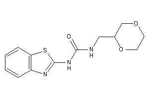 1-(1,3-benzothiazol-2-yl)-3-(1,4-dioxan-2-ylmethyl)urea