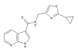 N-[(2-cyclopropylthiazol-4-yl)methyl]-1H-pyrrolo[2,3-b]pyridine-3-carboxamide