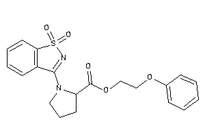 1-(1,1-diketo-1,2-benzothiazol-3-yl)pyrrolidine-2-carboxylic Acid 2-phenoxyethyl Ester
