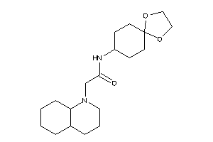 2-(3,4,4a,5,6,7,8,8a-octahydro-2H-quinolin-1-yl)-N-(1,4-dioxaspiro[4.5]decan-8-yl)acetamide