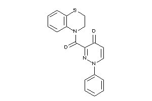 3-(2,3-dihydro-1,4-benzothiazine-4-carbonyl)-1-phenyl-pyridazin-4-one