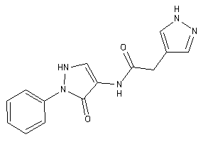 N-(5-keto-1-phenyl-3-pyrazolin-4-yl)-2-(1H-pyrazol-4-yl)acetamide