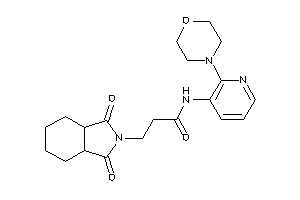 3-(1,3-diketo-3a,4,5,6,7,7a-hexahydroisoindol-2-yl)-N-(2-morpholino-3-pyridyl)propionamide