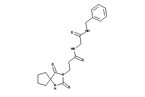 Image of N-[2-(benzylamino)-2-keto-ethyl]-3-(2,4-diketo-1,3-diazaspiro[4.4]nonan-3-yl)propionamide