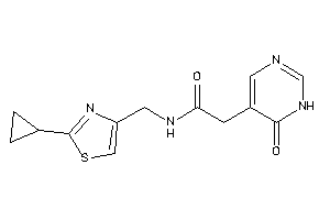 N-[(2-cyclopropylthiazol-4-yl)methyl]-2-(6-keto-1H-pyrimidin-5-yl)acetamide