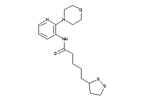 Image of 5-(dithiolan-3-yl)-N-(2-morpholino-3-pyridyl)valeramide