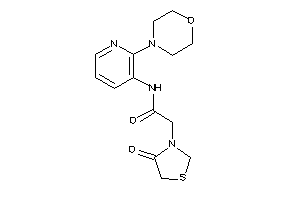 2-(4-ketothiazolidin-3-yl)-N-(2-morpholino-3-pyridyl)acetamide