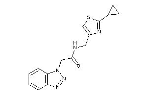 2-(benzotriazol-1-yl)-N-[(2-cyclopropylthiazol-4-yl)methyl]acetamide