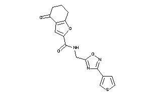 4-keto-N-[[3-(3-thienyl)-1,2,4-oxadiazol-5-yl]methyl]-6,7-dihydro-5H-benzofuran-2-carboxamide