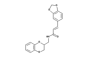 3-(1,3-benzodioxol-5-yl)-N-(2,3-dihydro-1,4-benzodioxin-3-ylmethyl)acrylamide