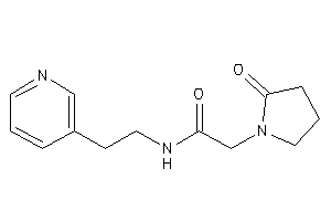 2-(2-ketopyrrolidino)-N-[2-(3-pyridyl)ethyl]acetamide