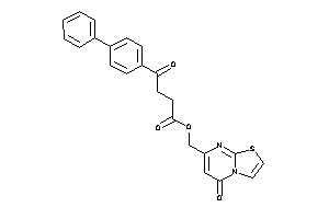 4-keto-4-(4-phenylphenyl)butyric Acid (5-ketothiazolo[3,2-a]pyrimidin-7-yl)methyl Ester