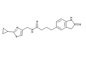 N-[(2-cyclopropylthiazol-4-yl)methyl]-4-(2-ketoindolin-5-yl)butyramide