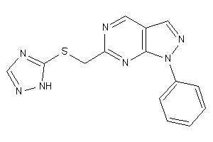 1-phenyl-6-[(1H-1,2,4-triazol-5-ylthio)methyl]pyrazolo[3,4-d]pyrimidine