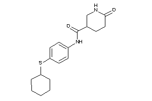 N-[4-(cyclohexylthio)phenyl]-6-keto-nipecotamide