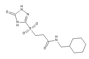 N-(cyclohexylmethyl)-3-[(5-keto-1,4-dihydro-1,2,4-triazol-3-yl)sulfonyl]propionamide