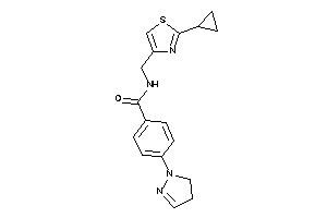 N-[(2-cyclopropylthiazol-4-yl)methyl]-4-(2-pyrazolin-1-yl)benzamide