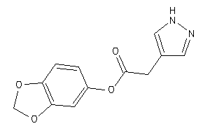 2-(1H-pyrazol-4-yl)acetic Acid 1,3-benzodioxol-5-yl Ester