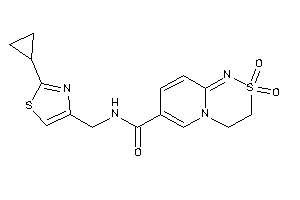 N-[(2-cyclopropylthiazol-4-yl)methyl]-2,2-diketo-3,4-dihydropyrido[2,1-c][1,2,4]thiadiazine-7-carboxamide