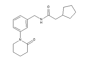 2-cyclopentyl-N-[3-(2-ketopiperidino)benzyl]acetamide