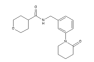 N-[3-(2-ketopiperidino)benzyl]tetrahydropyran-4-carboxamide