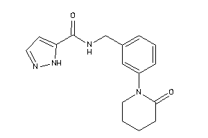 N-[3-(2-ketopiperidino)benzyl]-1H-pyrazole-5-carboxamide