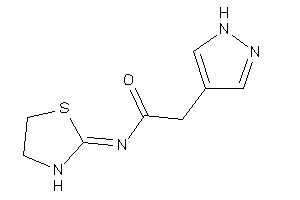 2-(1H-pyrazol-4-yl)-N-thiazolidin-2-ylidene-acetamide