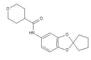 N-spiro[1,3-benzodioxole-2,1'-cyclopentane]-5-yltetrahydropyran-4-carboxamide
