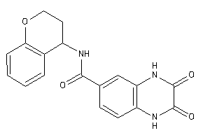 N-chroman-4-yl-2,3-diketo-1,4-dihydroquinoxaline-6-carboxamide