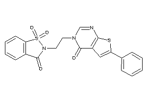 6-phenyl-3-[2-(1,1,3-triketo-1,2-benzothiazol-2-yl)ethyl]thieno[2,3-d]pyrimidin-4-one