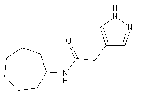 N-cycloheptyl-2-(1H-pyrazol-4-yl)acetamide