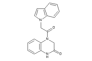 4-(2-indol-1-ylacetyl)-1,3-dihydroquinoxalin-2-one