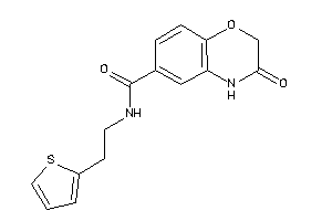 3-keto-N-[2-(2-thienyl)ethyl]-4H-1,4-benzoxazine-6-carboxamide