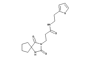 Image of 3-(2,4-diketo-1,3-diazaspiro[4.4]nonan-3-yl)-N-[2-(2-thienyl)ethyl]propionamide
