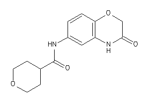 N-(3-keto-4H-1,4-benzoxazin-6-yl)tetrahydropyran-4-carboxamide