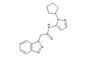 2-(benzotriazol-1-yl)-N-(2-cyclopentylpyrazol-3-yl)acetamide