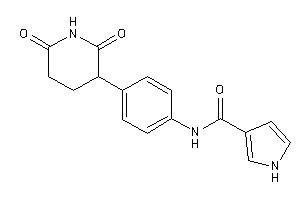 N-[4-(2,6-diketo-3-piperidyl)phenyl]-1H-pyrrole-3-carboxamide